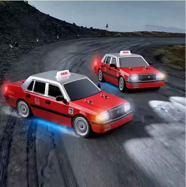 2.4G MN-38 1/16 Drift Remote Control model car 50mins using time rc Taxi