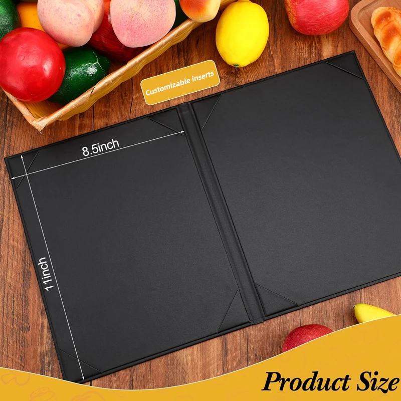 Leather Menu Covers for Restaurant Wedding Elegant Menu Book Folder Wedding Menu Holder Essential Hotel & Restaurant Supplies