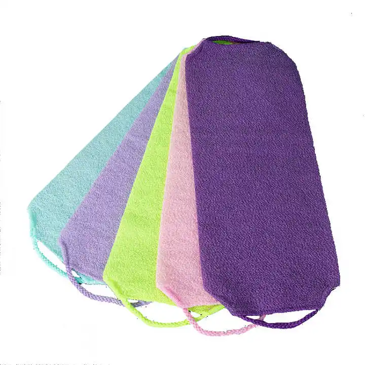 Wholesale Exfoliating Bath Back Scrubber With Rope Double Sides Back Gloves Deep Clean Body Scrub Strap