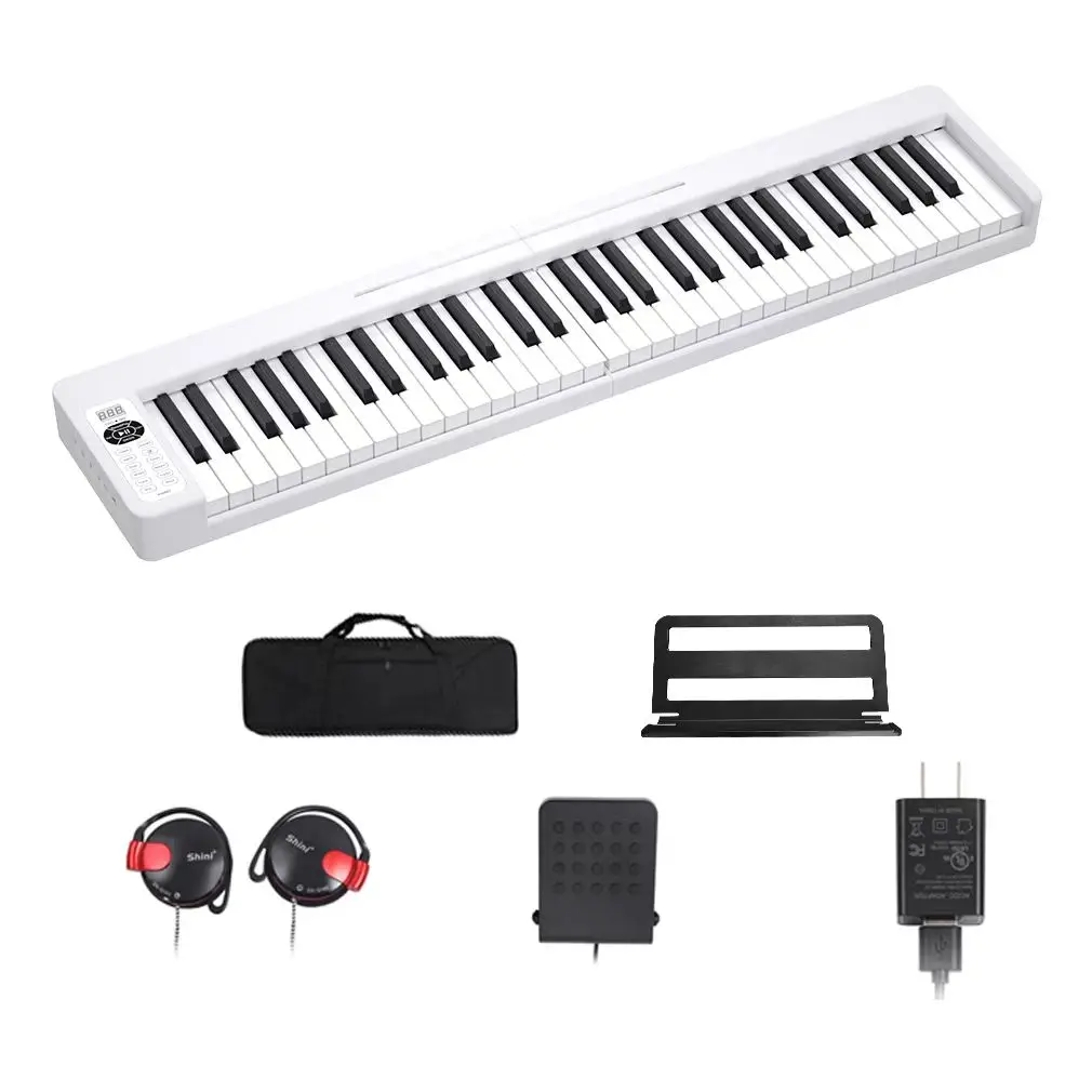 Professional Cheapest 61 Keys Electric Piano Set Midi Keyboard Waterproof Digital Electronic Organ Adult Musical Instrument