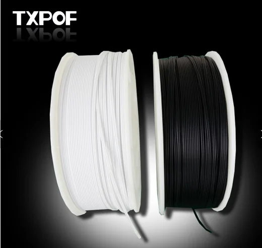 black jacketed plastic end light fiber optic cable for starry sky lighting, multi-string