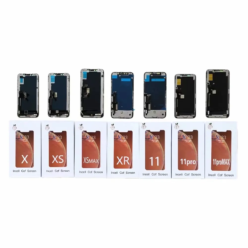 Factory Wholesale RJ /JK/ZY INCELL screen For iPhone x xs MAX 11 12 13 14 Mini pro Max Screen For iPhone13 Display Replacement
