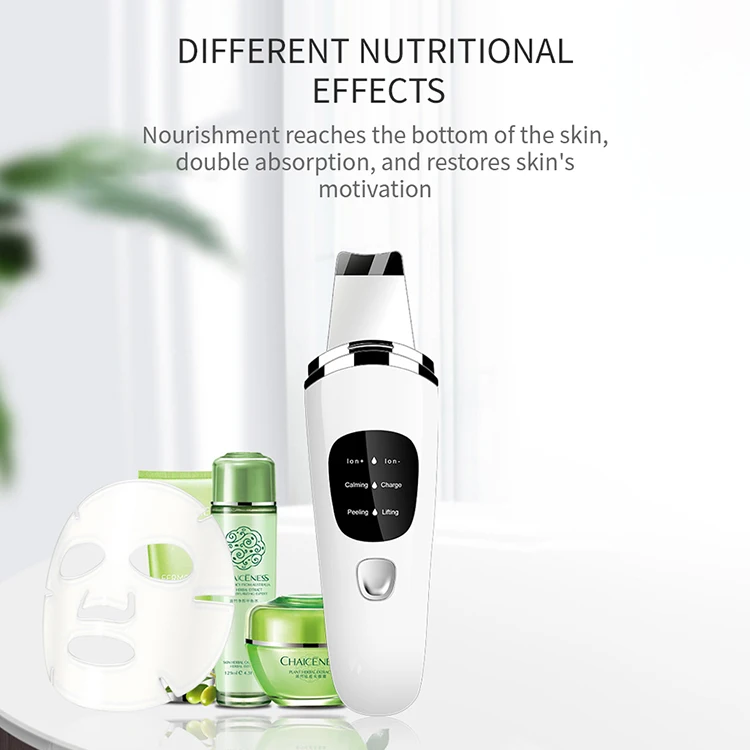 Face Skin Scrubber USB Rechargeable Facial Cleaner Vibration Blackhead Removal Exfoliating Pore Cleaner ultrasonic Skin Scrubber