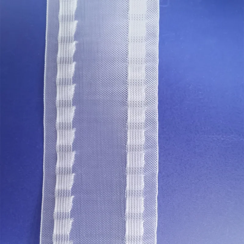 100% polyester transparent nylon pocket elastic head accessories curtains tape