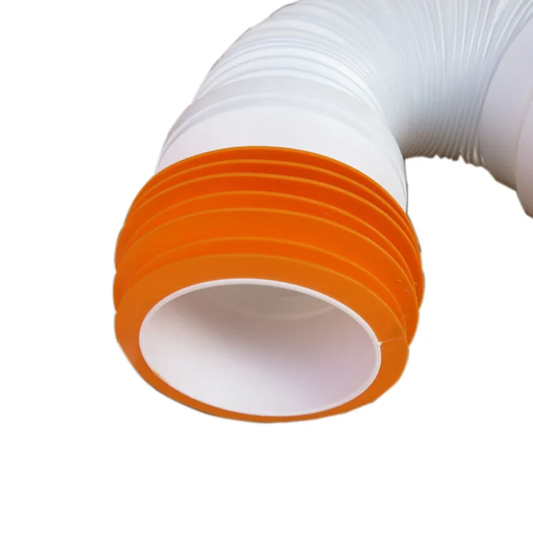 New PVC yellow toilet waste flexible closestool sewer pipe