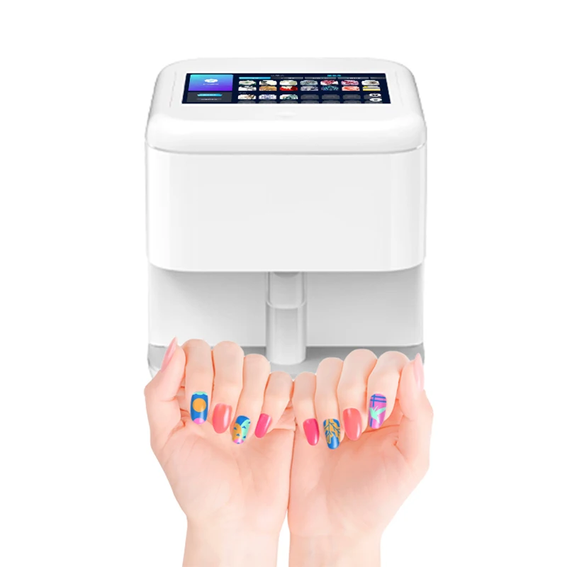 Мобильный аппарат для маникюра с сенсорным экраном цифровой Интеллектуальный принтер дизайна ногтей использования в салоне оборудование и