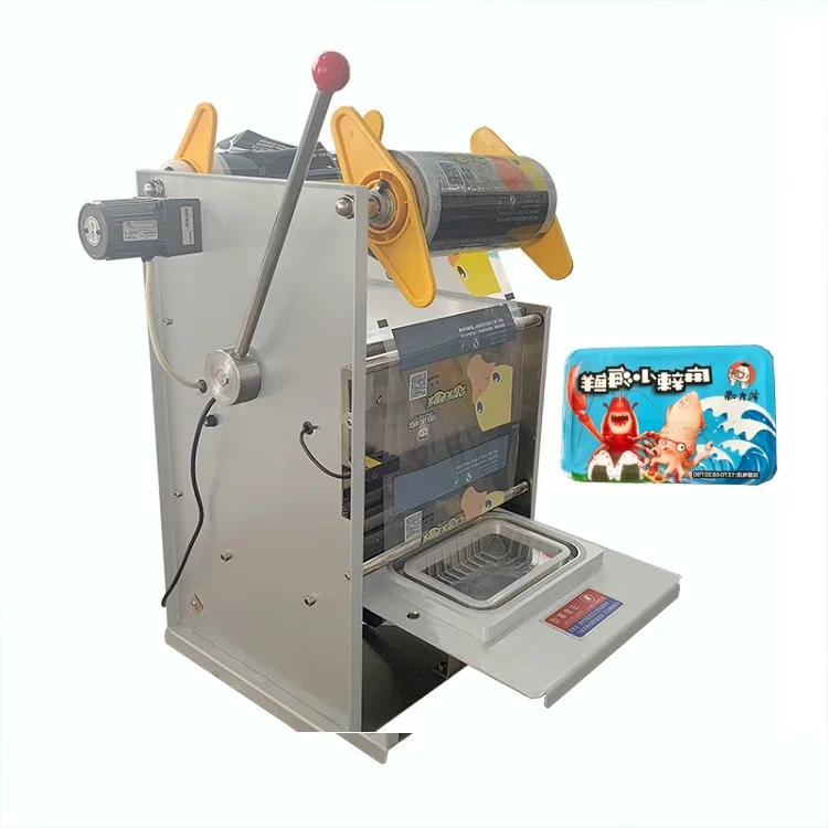 
Automatic packing fast food meal lunch box sealing machine  (62448309836)