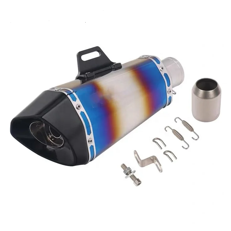 51mm carbon fiber escapes chinos para moto 125cc scooter exhaust