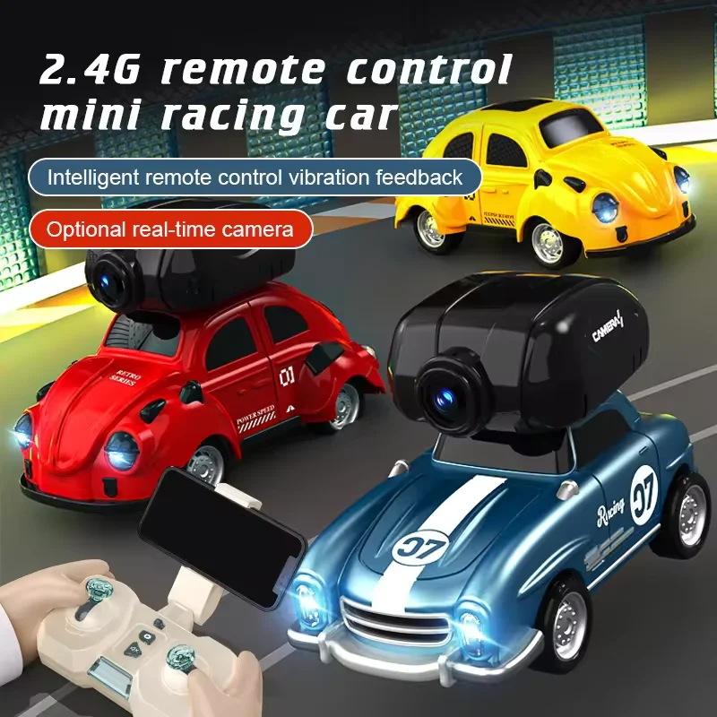 Hot sale 4 Color 2.4 Ghz Radio Control Mini Alloy 4 CH RC Car Remote Control Lighting Detachable Car with camera