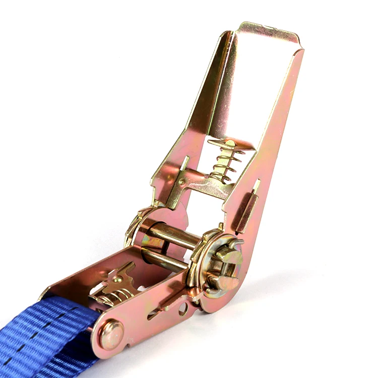 Manufacturers Direct Wholesale 1.5-inch 38mm 3000lbs Ratchet Tie Down Ratchet Strap with Double J Hook for Cargo Lashing