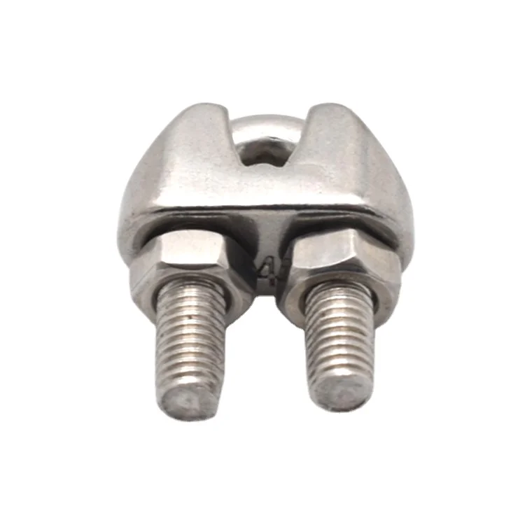 Factory high quality wholesale stainless steel wire rope clip DIN741 for rigging hardware