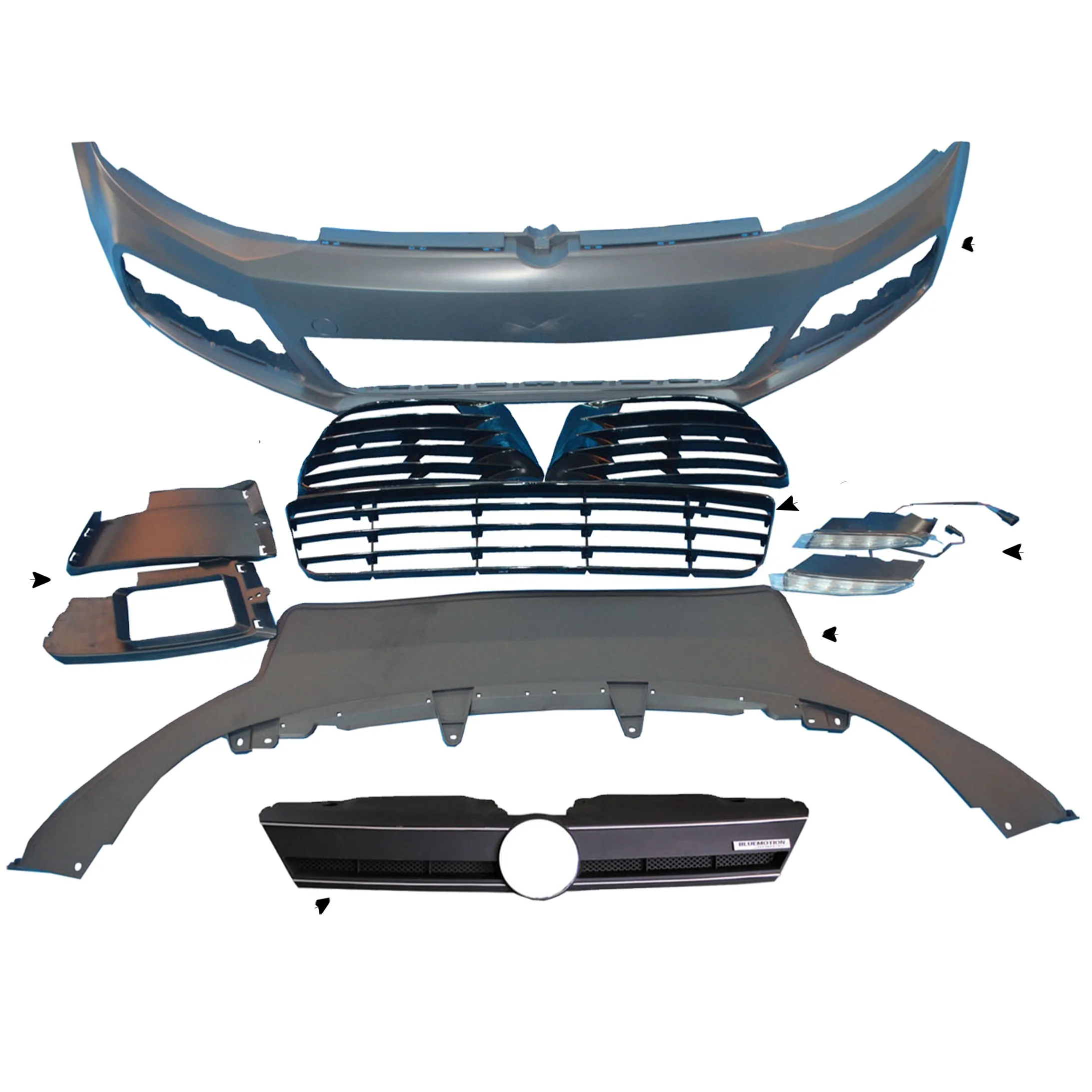 auto performance body parts Tuning Car Bumpers For Volkswagen Jetta facelift R kits 2012 2013 2014