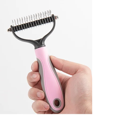 Pet Cleaning bathing comb stainless steel pet brush for Knotted Hair and