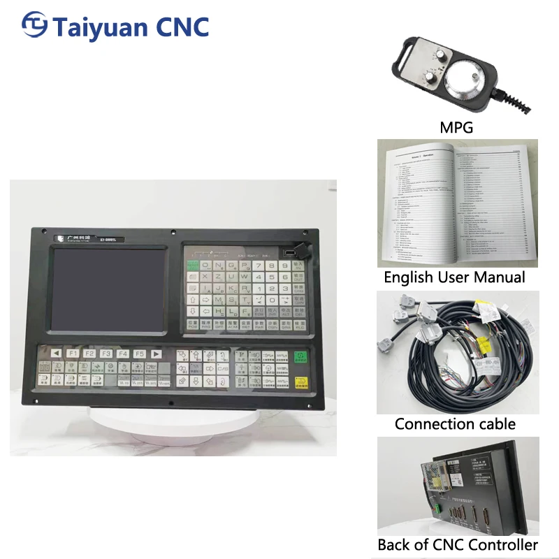 Support online Plc programming, support 2-way analog spindle  CNC lathe controller
