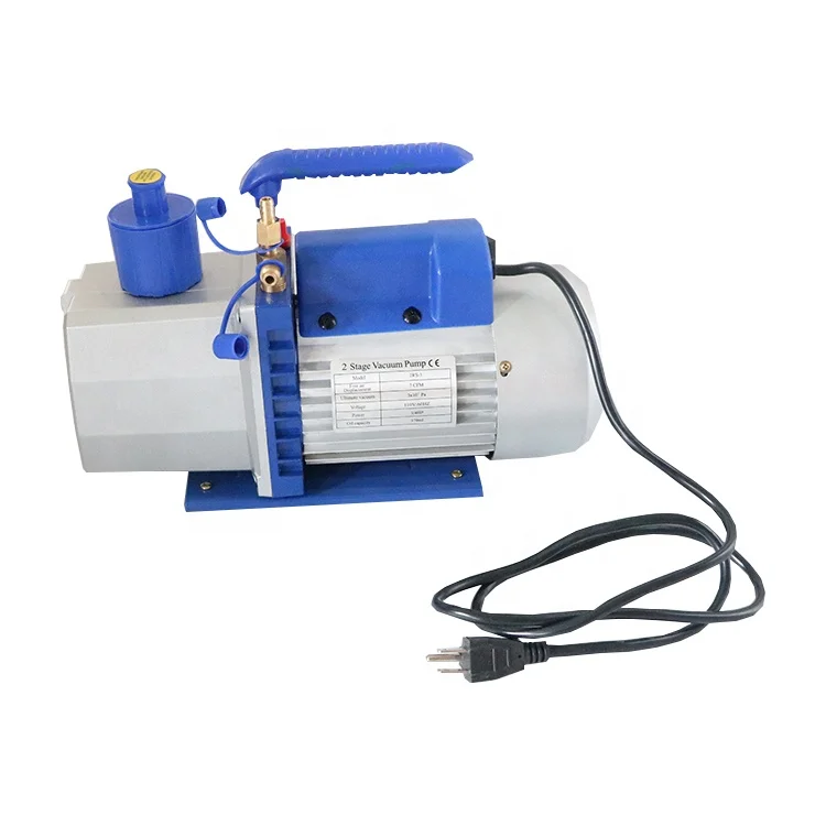7CFM 3/4HP 110V60HZ Refrigerant Rotary Vane Dual Stage Vacuum Pump