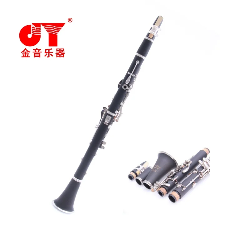 Factory Wholesale Musical Instrument High Quality Black Keyless Clarinet Set Beginner Clarinet Klarnet For Beginners