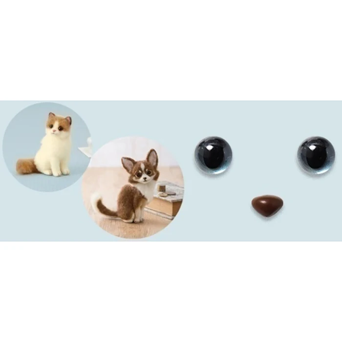 
Dolly Plastic Dog Cat Glass Handicraft Materials Eyes Noses With Good Price 