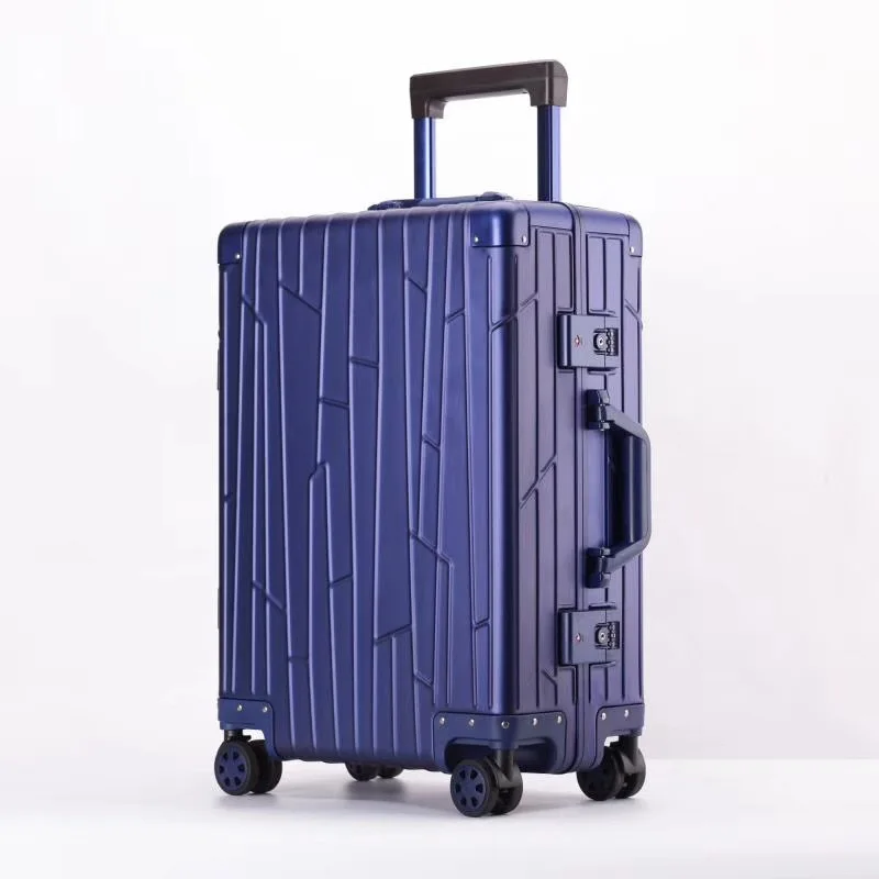 YX13002 Customization High Quality Aluminum Alloy Suitcase Travel Trolley Luggage Suitcases aluminum luggage suitcase