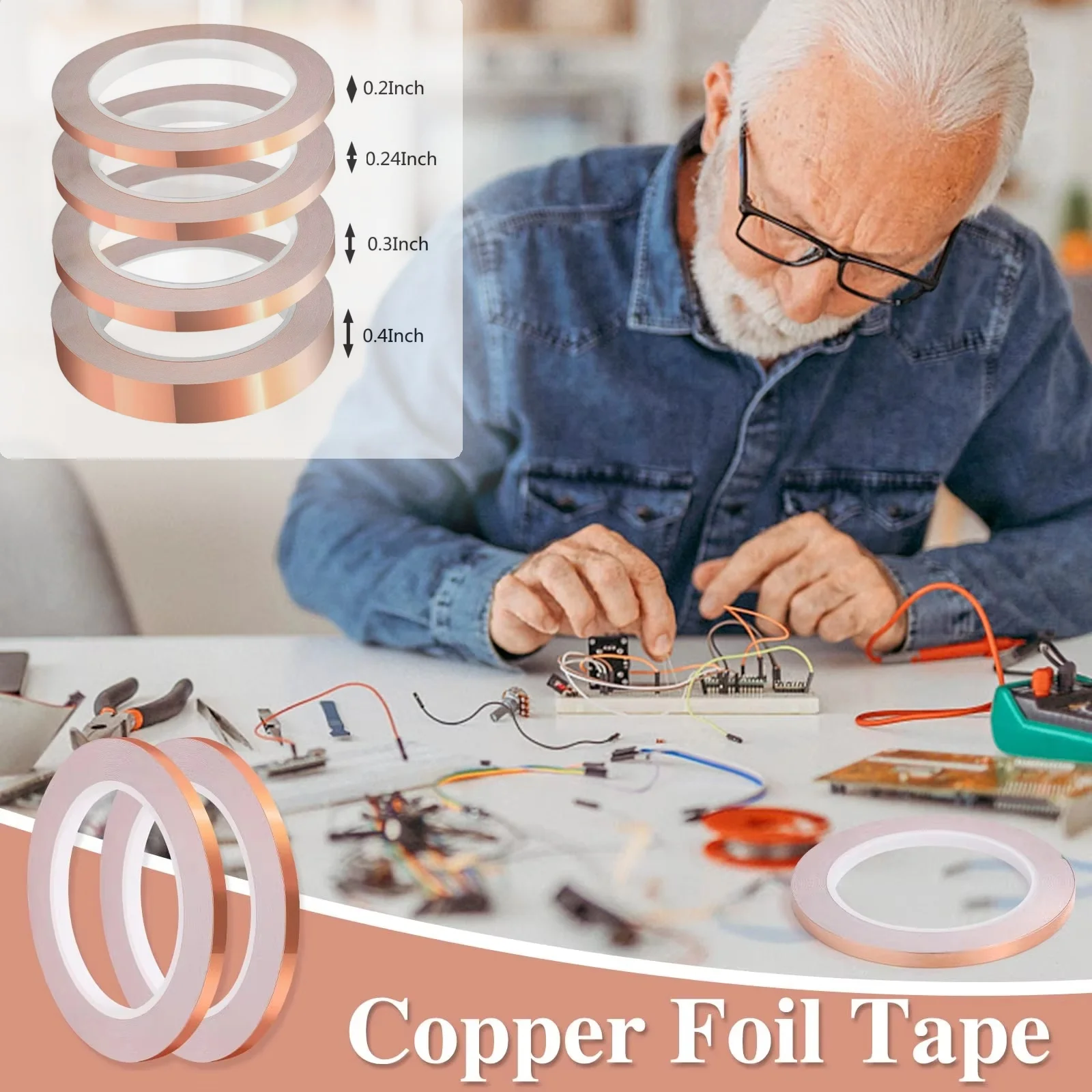 Copper Foil Tape with Conductive Adhesive Copper Tape with Conductive Copper Foil Tape Self Adhesive