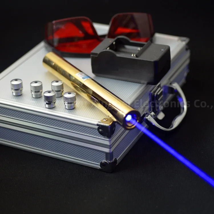 
Powerful laser pointer blue 450nm high power 5000mW, star cover 5-in-1 long-distance high-power combustion laser pointer 