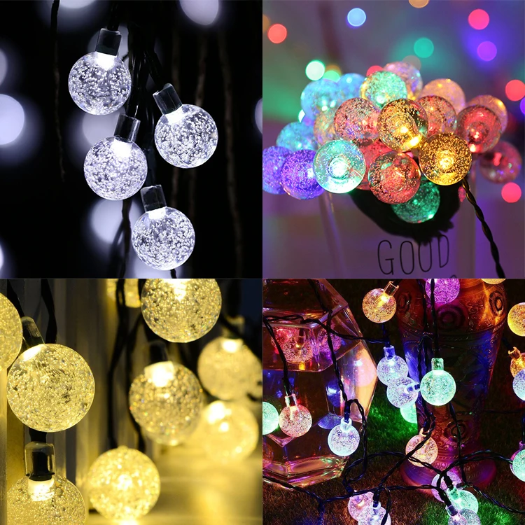 Loyal LED solar power Christmas decoration lights outdoor string lights