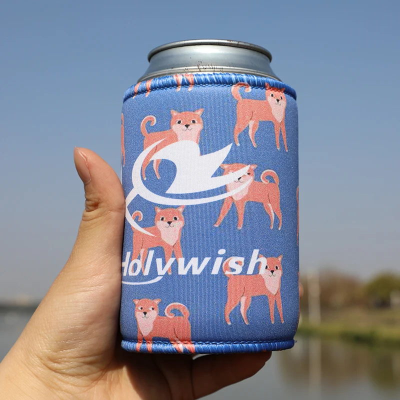 Personalized Reusable 330ml Beer Stubby Holder Carrier Sleeve Neoprene Bottle Can Cooler Drink Sleeve