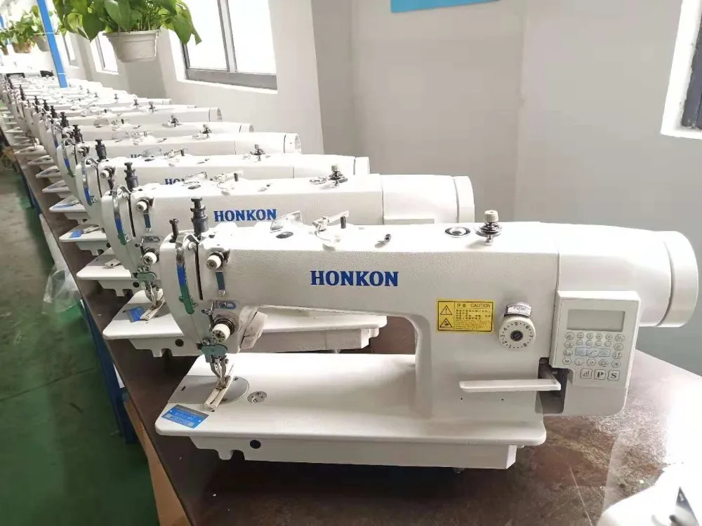 HK-0303-D3 Top and Bottom Feed Single Needle Lockstitch Sewing Machine with Auto-Trimmer for leather and other heavy material