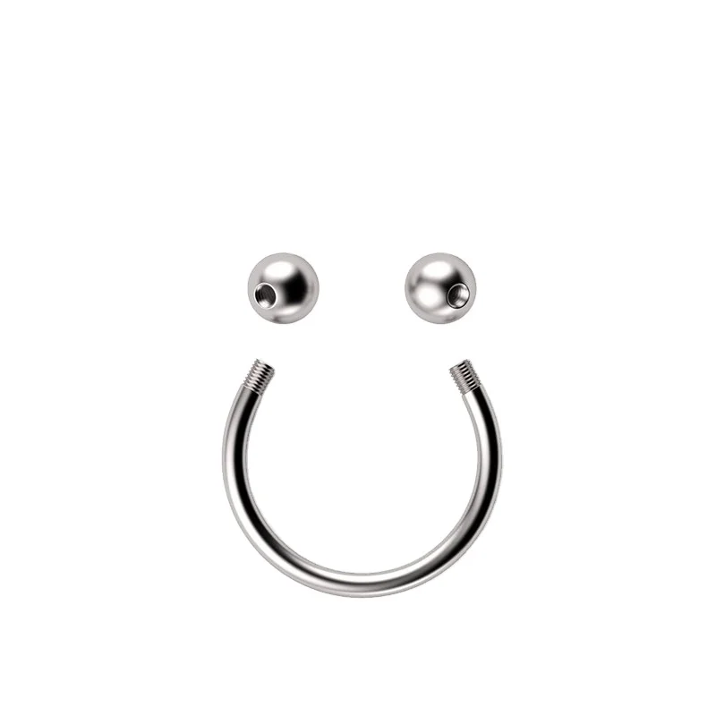 G23 ASTM F136 titanium jewelry nose piercing circle nose rings piercing jewelry wholesale titanium piercing fashion jewelry