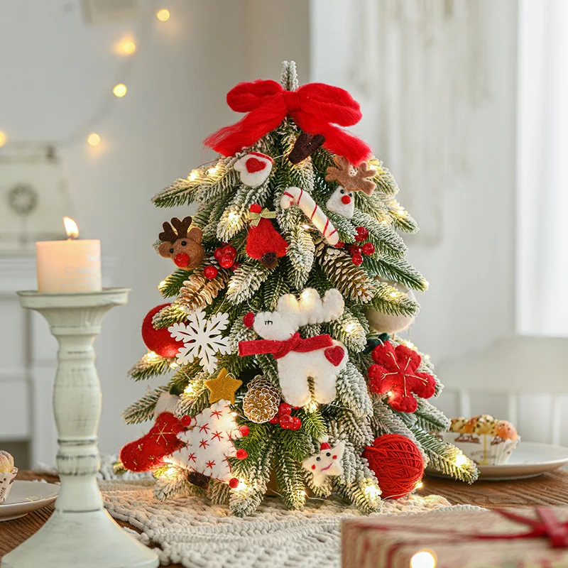 Christmas decoration 2025 Table Xmas Xmas Tree Decor Ornaments Mini Christmas Tree Pre Lit Mini Christmas Tree With Led Lights