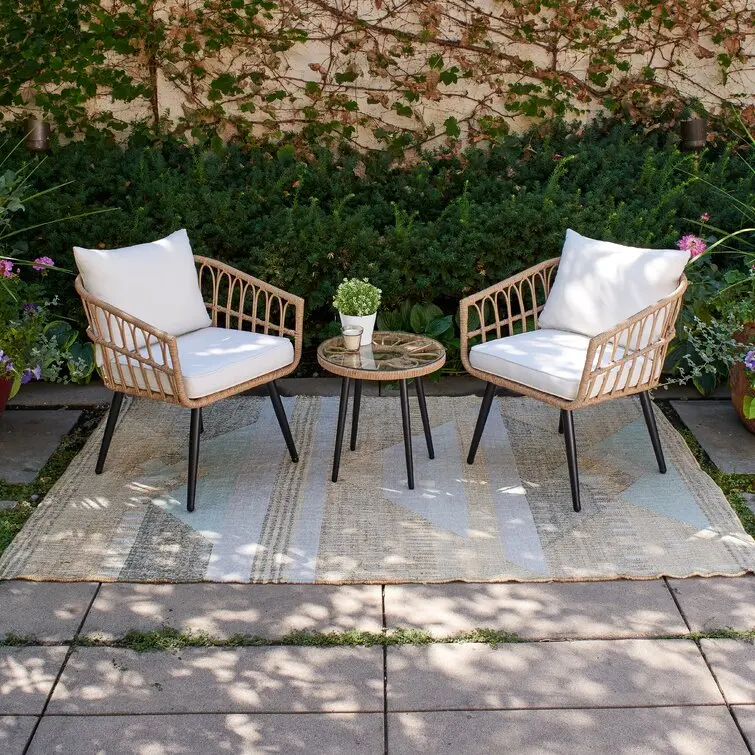 Patio American Style Garden Chair Rope Modern Aluminum Garden Chairs For Outdoor