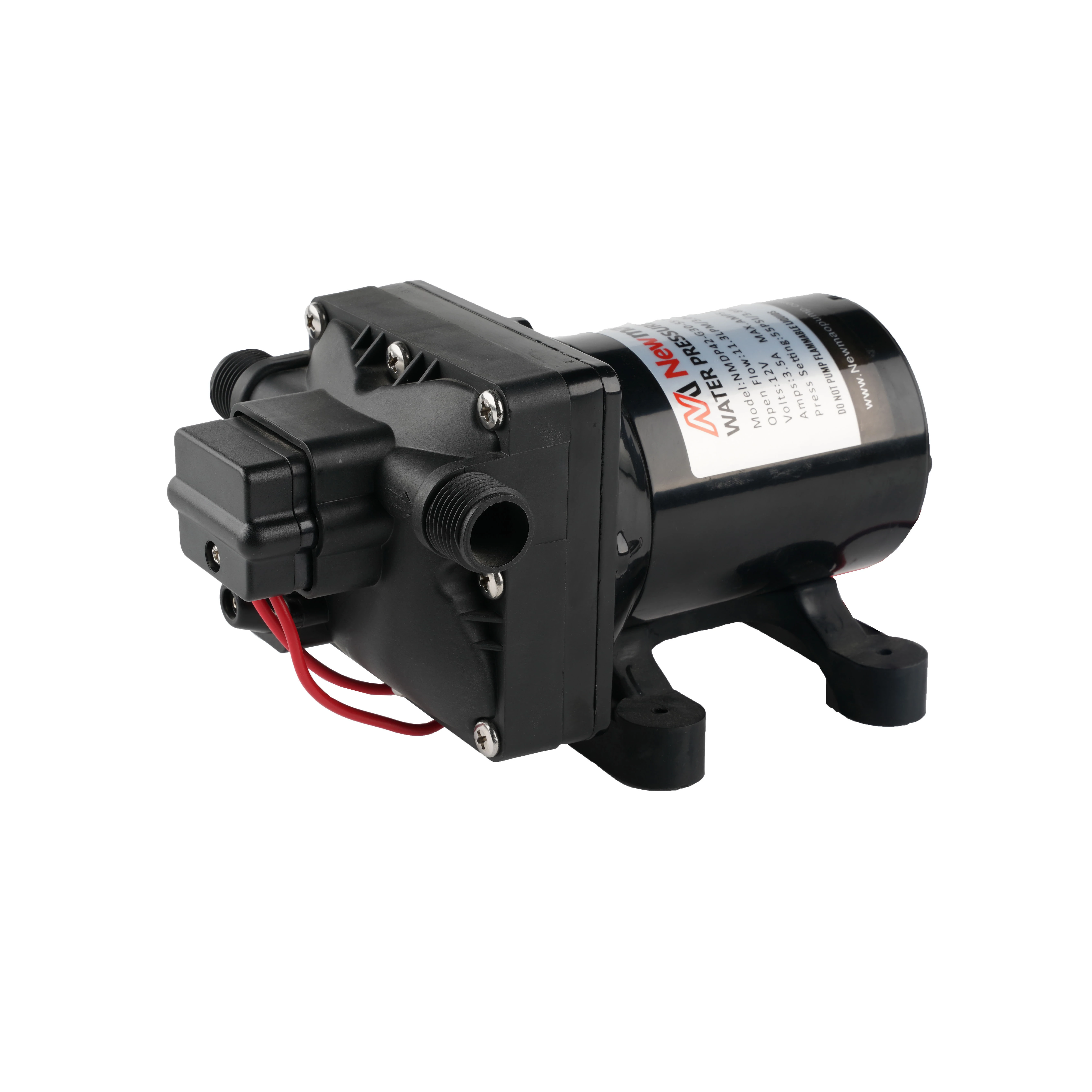 DC 12V 24V 55PSI 3.8BAR diaphragm pump High power and pressure setting Self-priming pump High pressure cleaning pump
