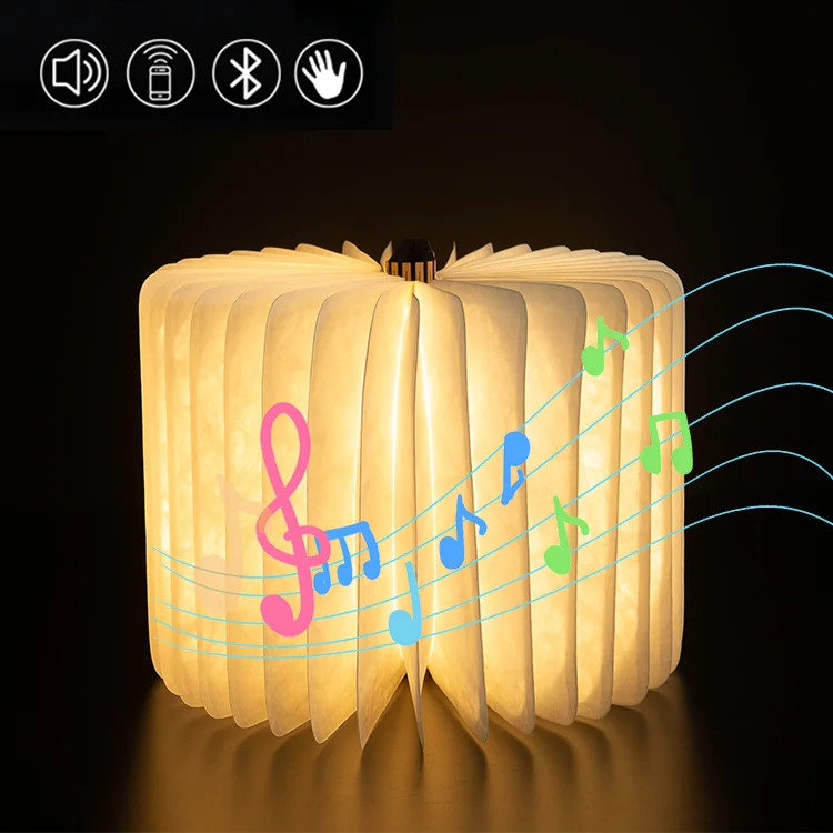 
2021 best-selling creative speakers LED book lights music book lights Christmas gift custom subwoofer manufacturer 