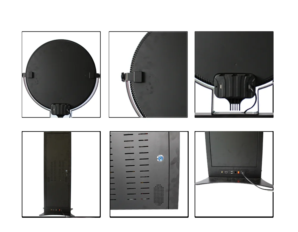 Hot Sales IPad Photobooth Wedding or Party photo booth shell 12.9 inch Photobooth 3D Ring Light Lcd Selfie Photo Booth