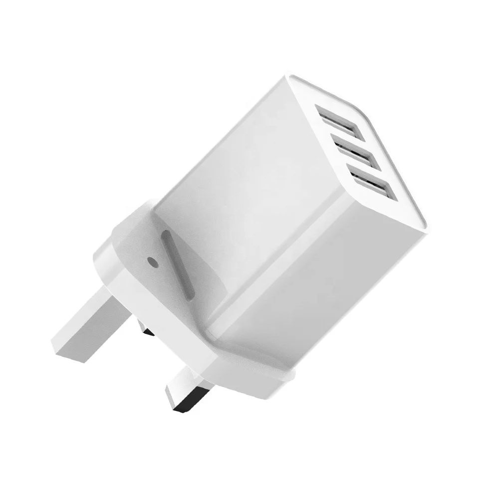 Оптовая продажа сетевое зарядное устройство USB 5 В 3 А сертификация CE портативное многопортовое с 3USB-портами для мобильного