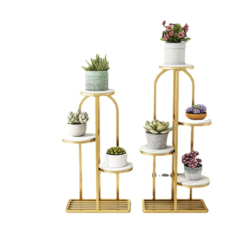 Floor Standing Storage Rack In Living Room,Indoor Flower Rack,Iron Art Multi-layer Succulent Flower Stand