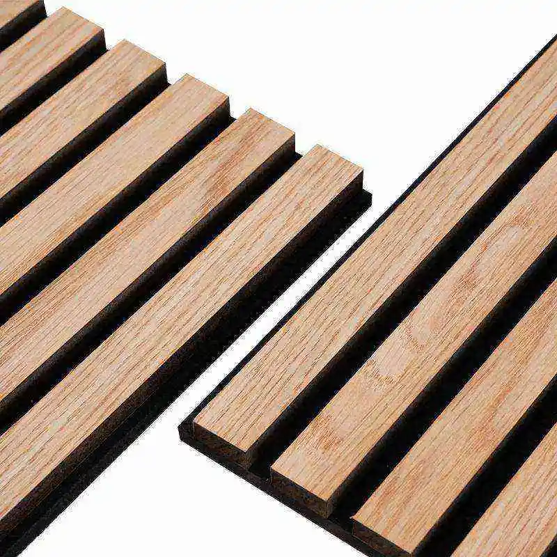 Composite Wood Polyester Fiber Wool Acoustic Panel Polyester Wood Veneer Soundproof Wall Panels