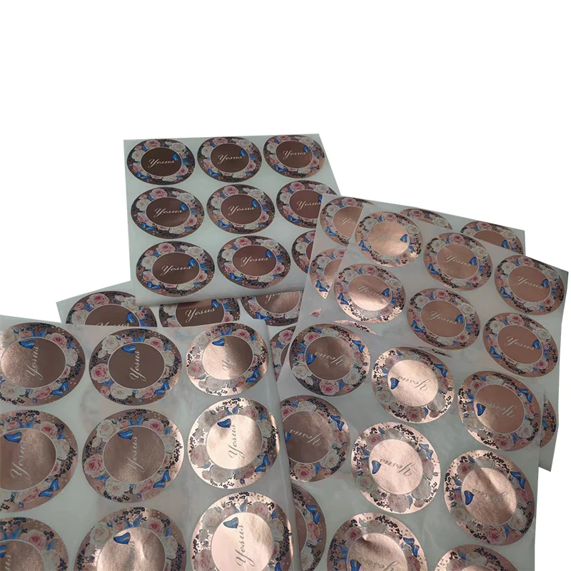 China Manufacturer Customize Your Own Brand Name Shaped Sticker Printed Product Logo Sticker Film Laminated Self Adhesive Label