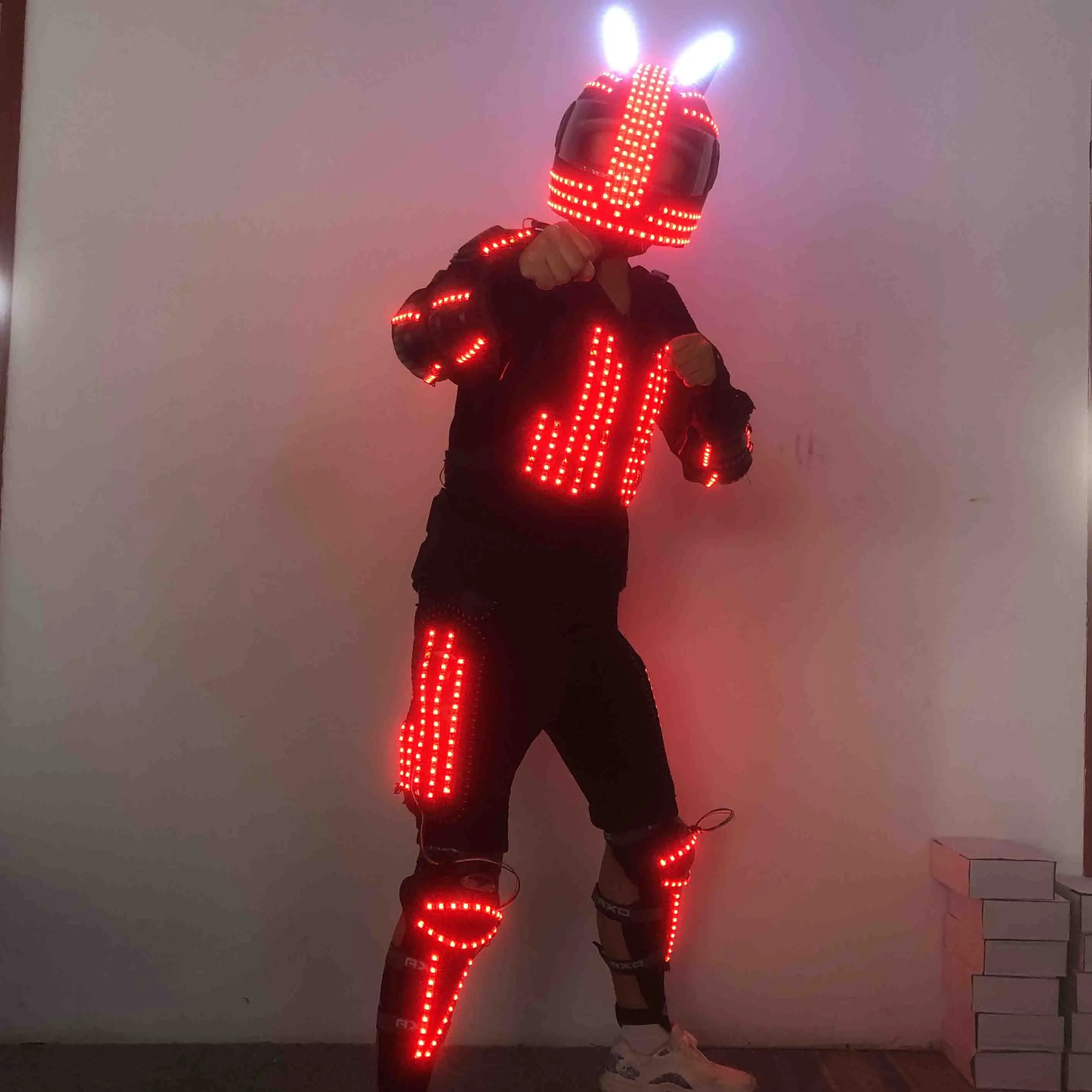 Night Club Party Performance Wear LED Dance Costume