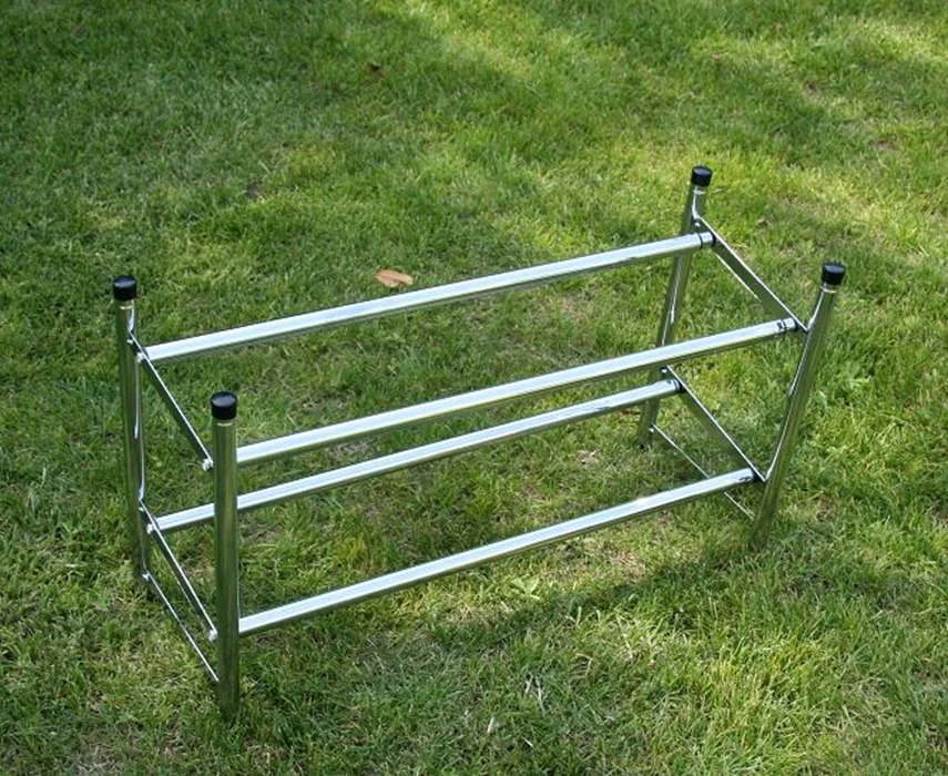 Extendable width metal shoe rack storage rack of shoe closets