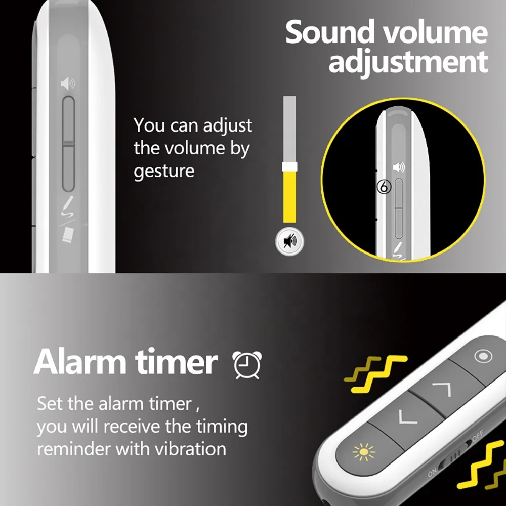H103 Wireless Presenter Pen USB 2.4GHz Remote Control Powerpoint Presenter Presentation Clicker PPT Pointer Laser Pen