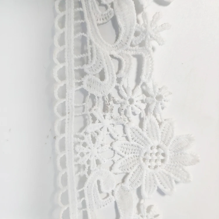 Hot Sale wholesale water soluble lace 8cm clothing accessories skirt elastic lace