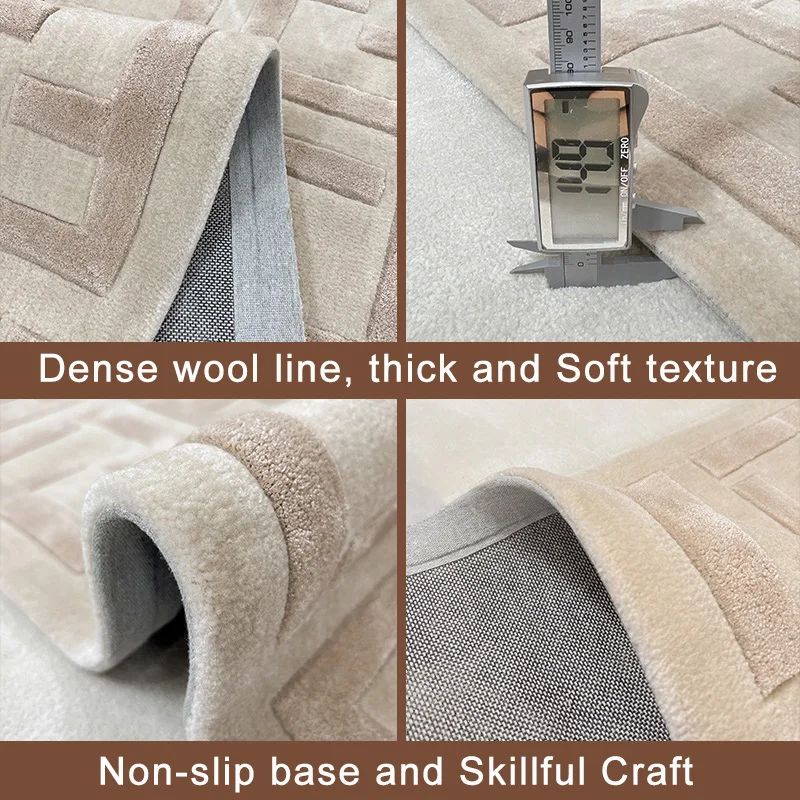 High Quality Handmade Washable Printed Modern Carpets Outdoor Camping Rug Living Room