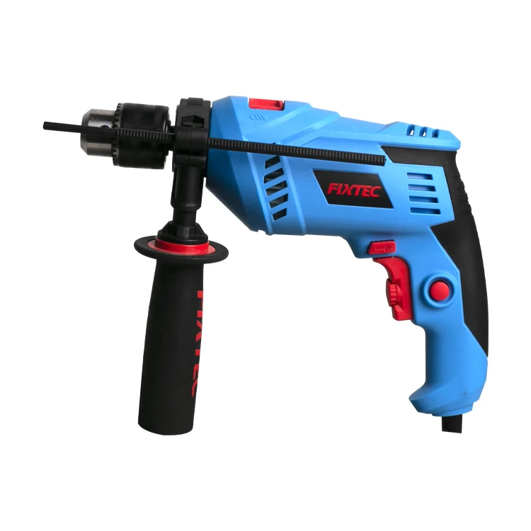 FIXTEC Power Tools 13mm Hand Drill Machine Toolbox 600W Corded Electric Impact Drill Machine Set Hand Tools