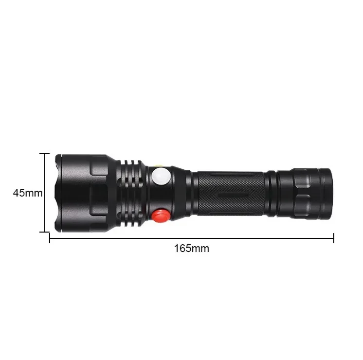 Multifunctional 4-Color LED Railway Signal Torch Strong Magnetic Rechargeable Battery IP65 Traffic Bright Light