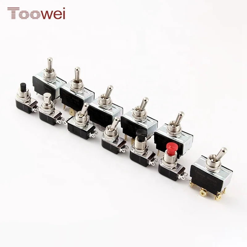 miniature brass rocker toggle switch dpdt spdt electrical black spring return car toggle switch for aircraft