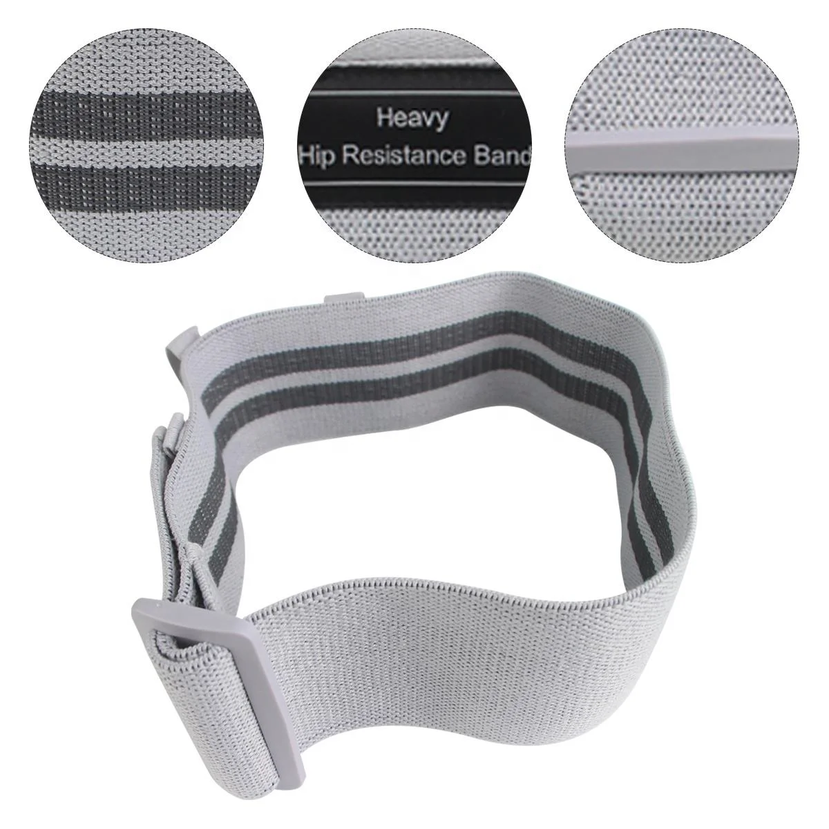 
Good Quality Home Yoga Exercise Adjustable Elastic Hip Band Resistance Set 