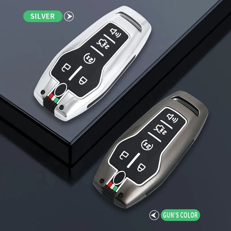 Manufacture Zinc Alloy Car Key Case Shell For Ford Fusion Mondeo Mustang F-150 Explorer Edge 2015 2016 Protector Accessories