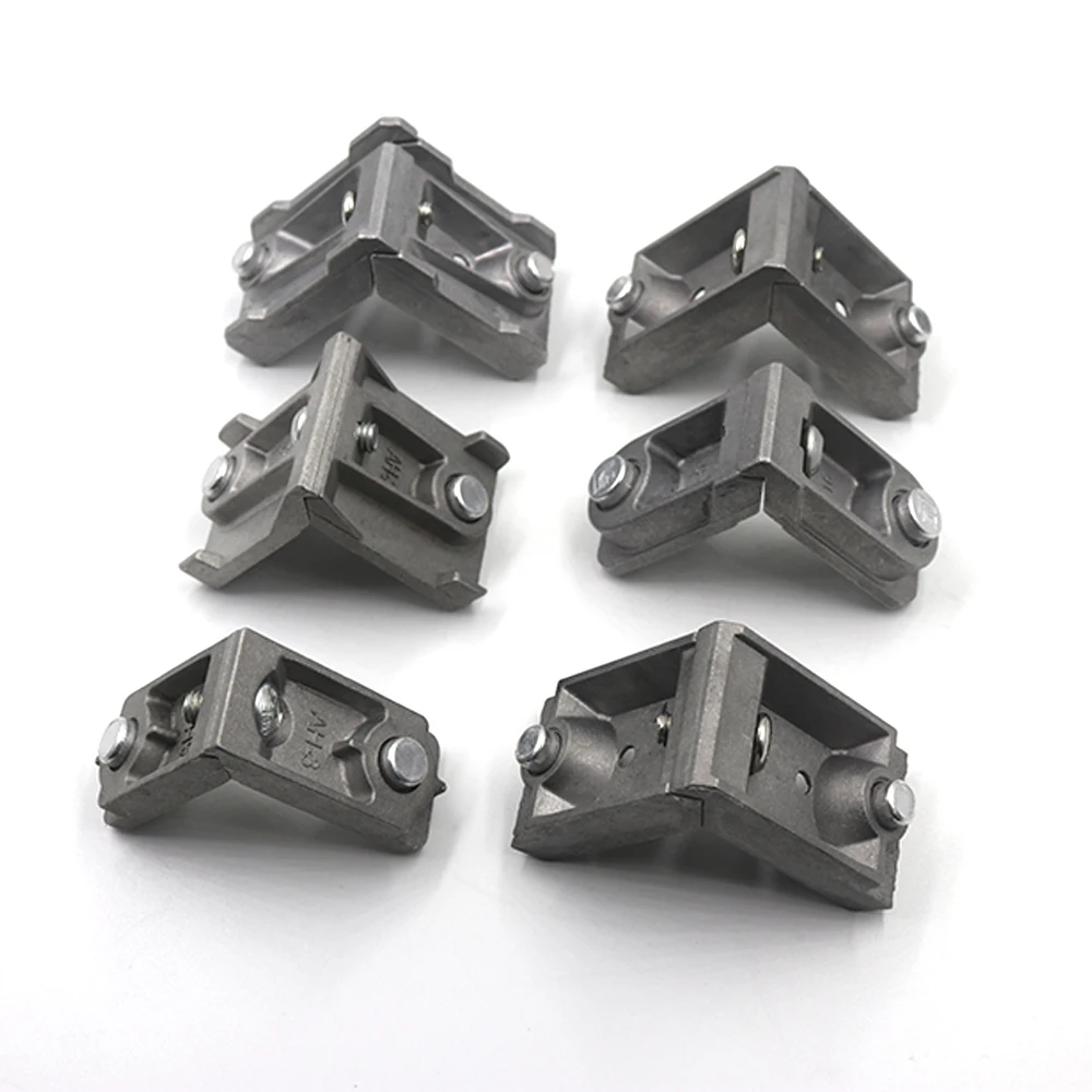 window hardware accessories 3 way aluminium square tube plastic corner connectors