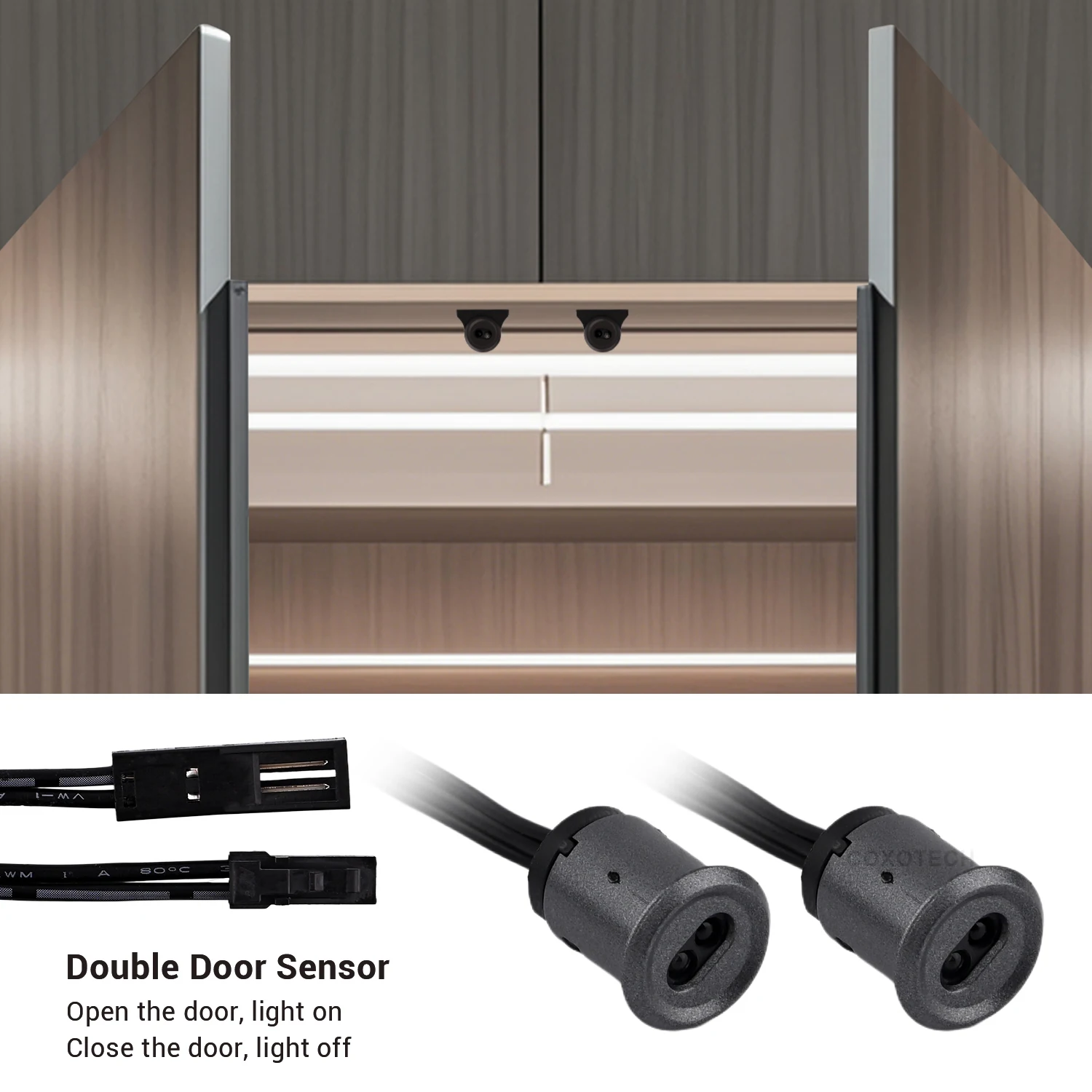 COXO LED Sensor for DIY Cabinet Light Touch Hand Wave automatic smart indoor pir motion cabinet sensor light