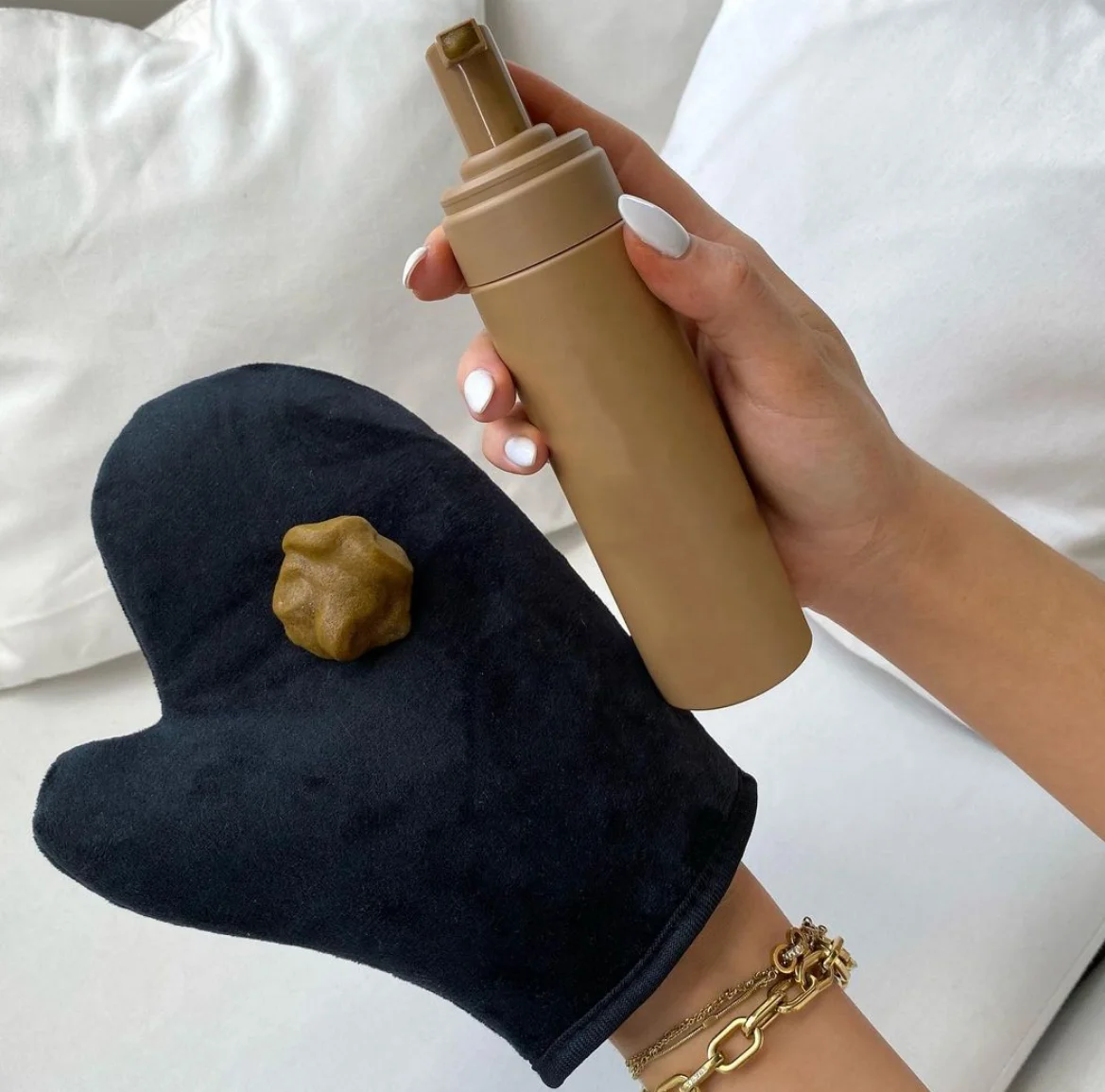 Self Tanning Mitt Applicator For Tanning Lotion Mousse Applicator Self Tanning Glove Sunless